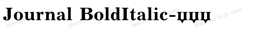 Journal BoldItalic字体转换